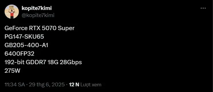 RTX 5070 SUPER 
