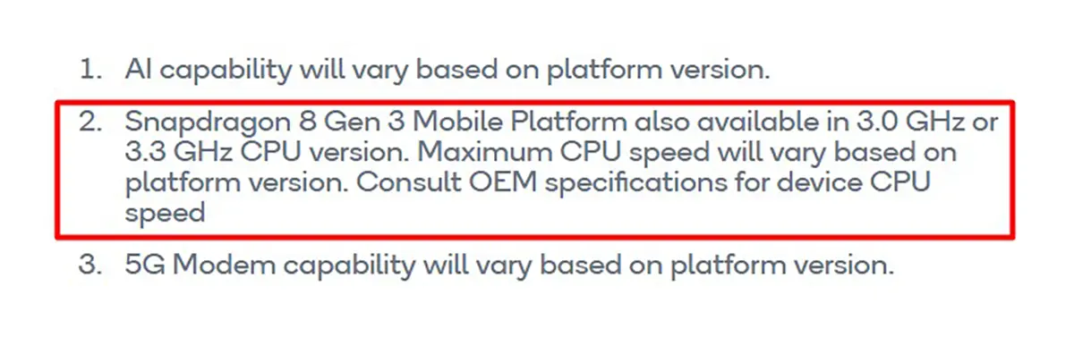 Snapdragon 8 Gen 3
