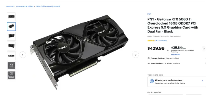 PNY RTX 5060 Ti 8G