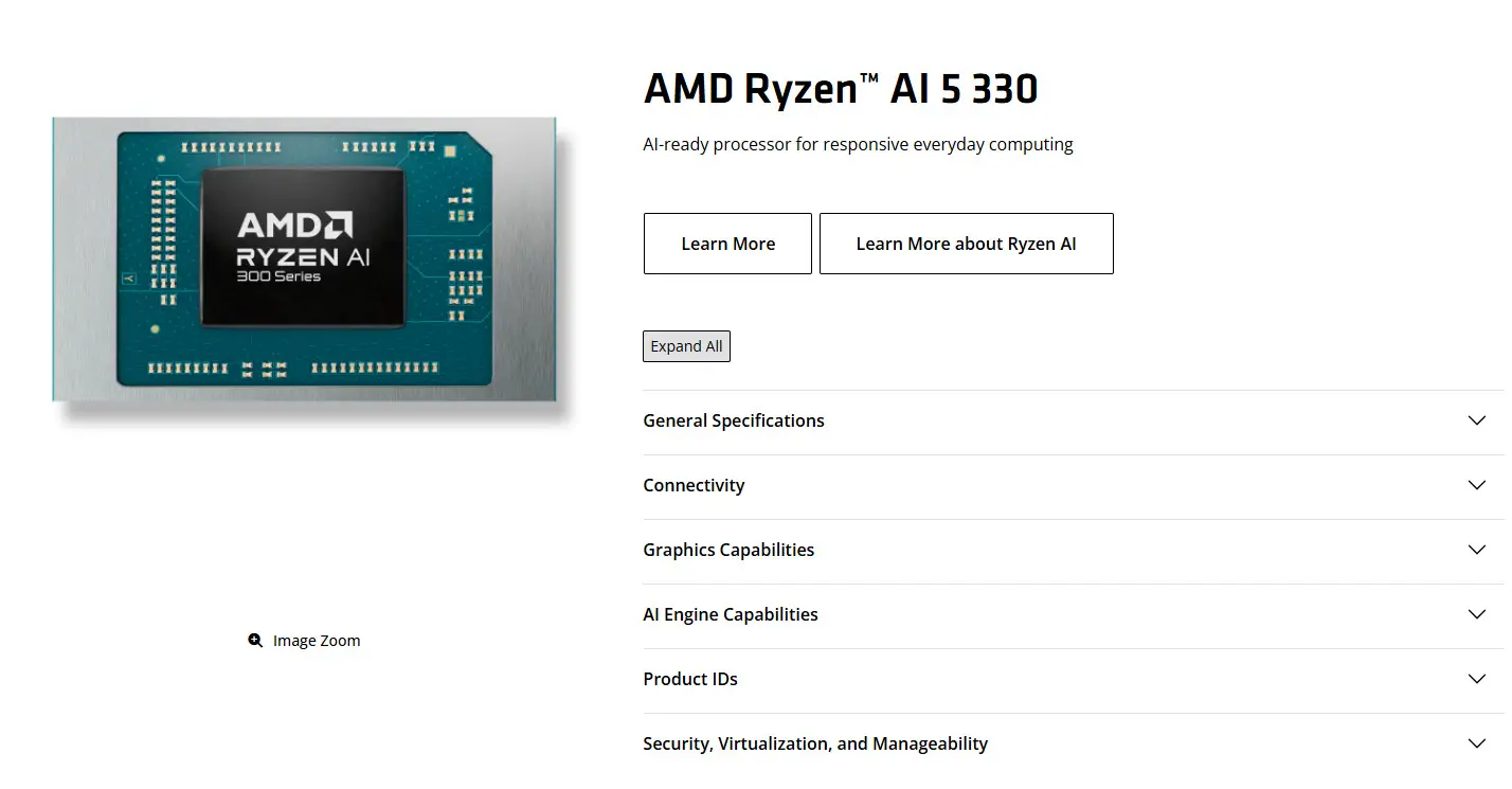 Ryzen AI 5 330