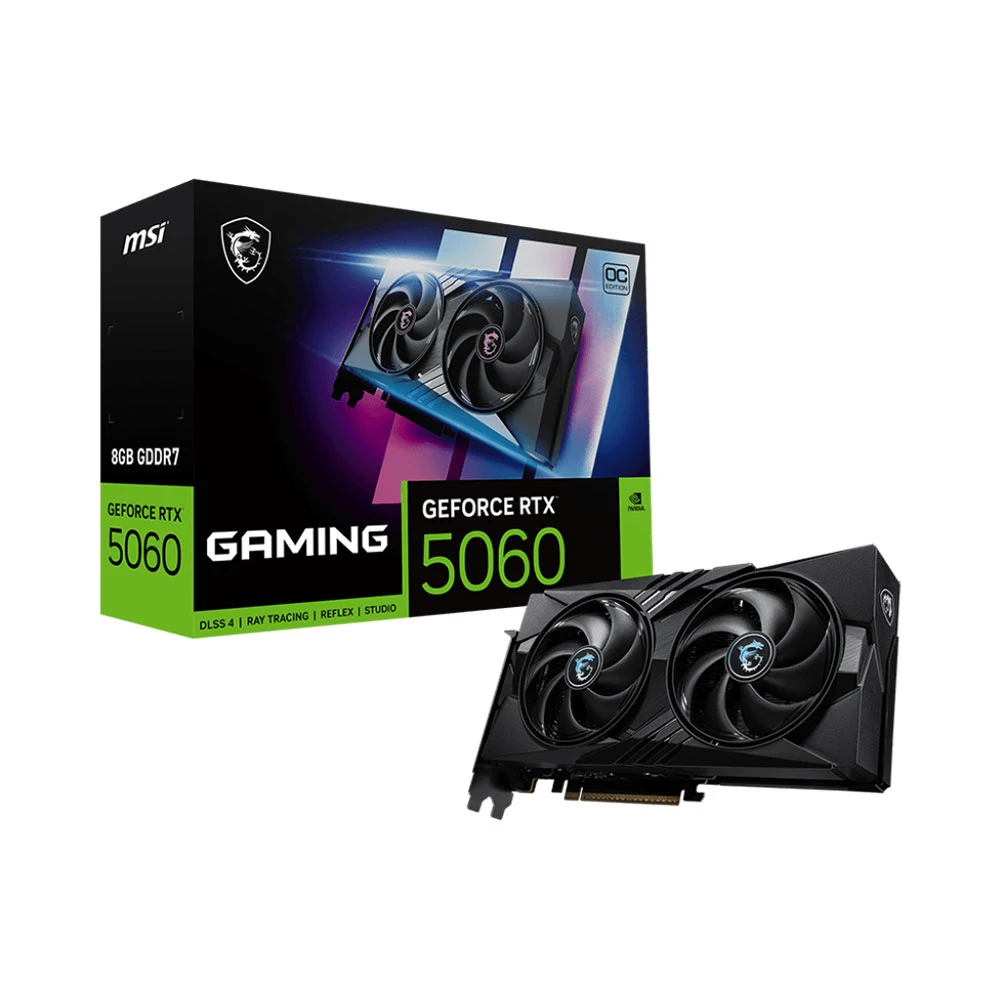 Card màn hình MSI GeForce RTX 5060 8G GAMING OC 8GB