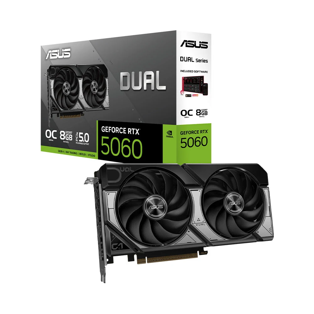 VGA ASUS Dual GeForce RTX™ 5060 8GB GDDR7 OC Edition