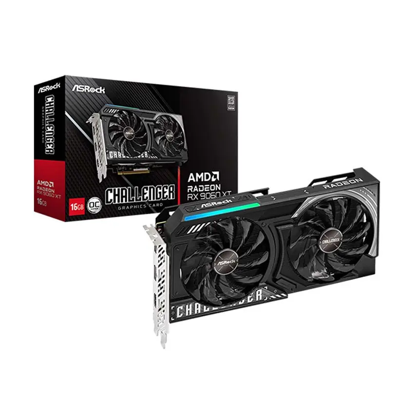 VGA Asrock RX 9060 XT Challenger 16GB OC (RX9060XT CL 16GO)