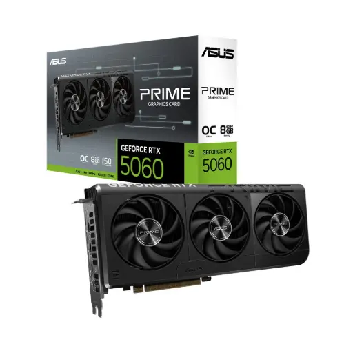 Card màn hình Asus PRIME GeForce RTX™ 5060 OC Edition 8GB GDDR7