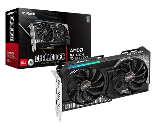 [251100007] VGA Asrock RX 9060 XT Challenger 16GB OC (RX9060XT CL 16GO)